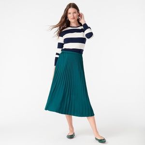 JCrew pleated midi skirt